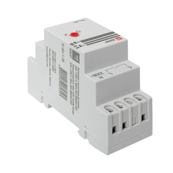 EKF Photo Relay DIN Rail 25A Black 2