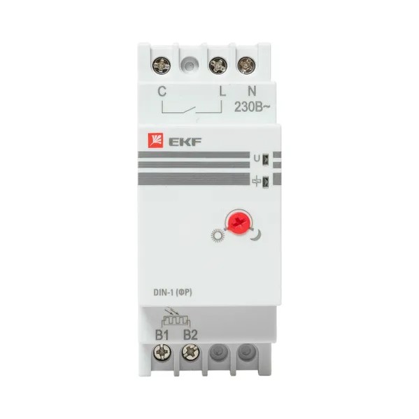 EKF Photo Relay DIN Rail 25A Black 12