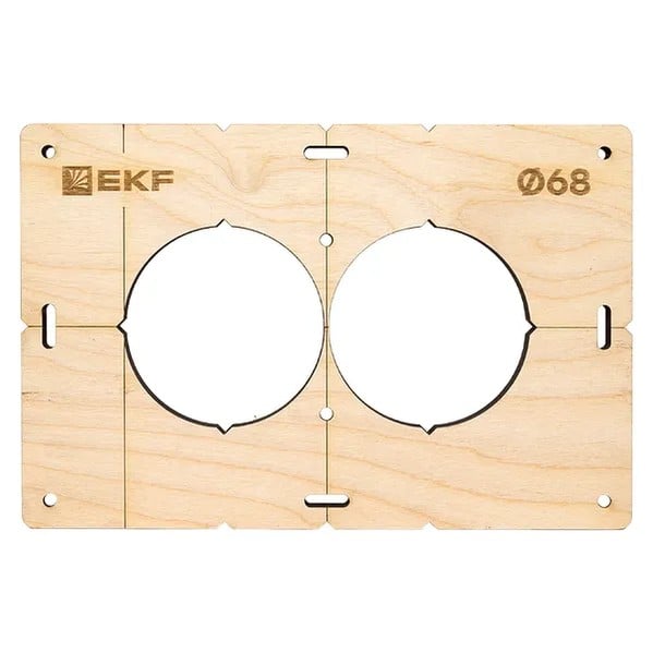 EKF Template for Flush-mounted Boxes - Plywood - Natural 3