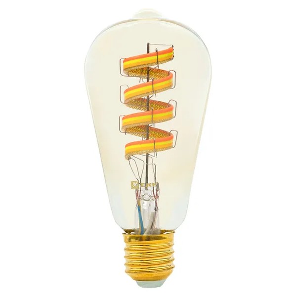 EKF Smart Filament Lamp E27 ST64 RGBW - Plastic & Transparent 11