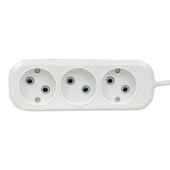 EKF Extension Cord White Thermoplastic