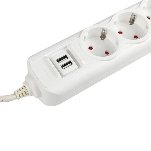 EKF Expert Extension Cord - Plastic - White