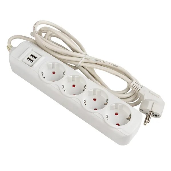 EKF Expert Extension Cord - Plastic - White 1