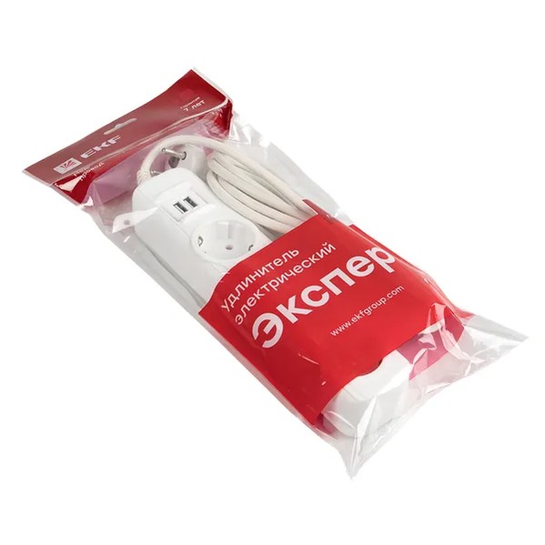 EKF Expert Extension Cord - Plastic - White 2