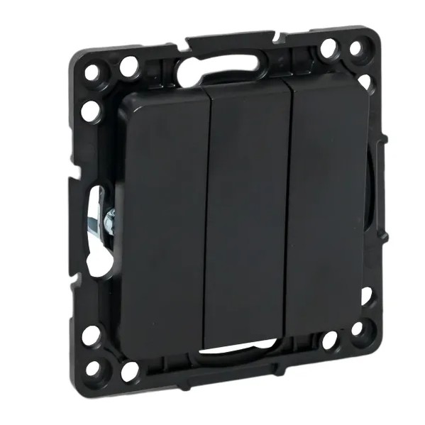EKF Stockholm Switch Mechanism 3-Key Black Polycarbonate 2