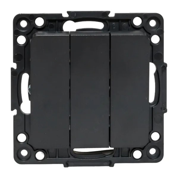 EKF Stockholm Switch Mechanism 3-Key Black Polycarbonate 3