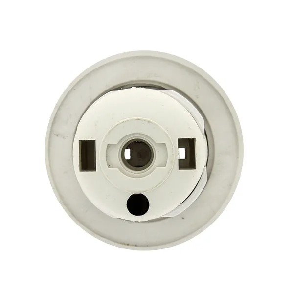EKF E27 Socket White Heat-Resistant Plastic