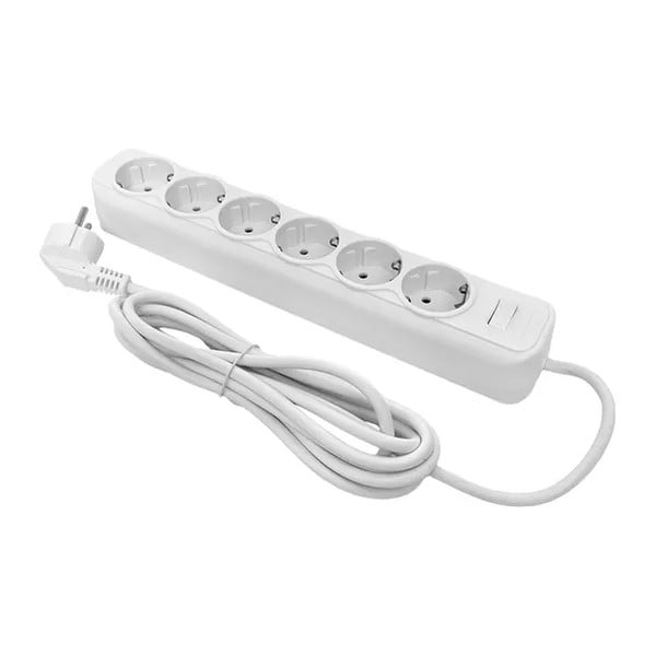 EKF Power Strip Thermoplastic White 4