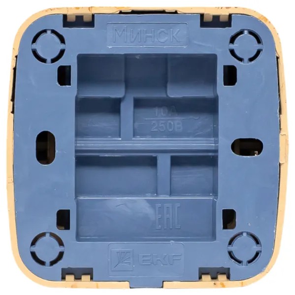 EKF Switch 1-key Light Wood Plastic 1