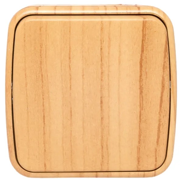 EKF Switch 1-key Light Wood Plastic 2