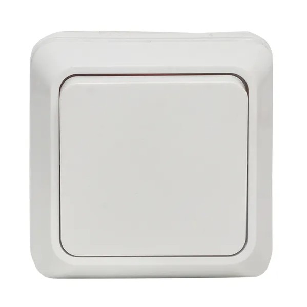 EKF Rim Switch 1-key 10A Plastic White 1