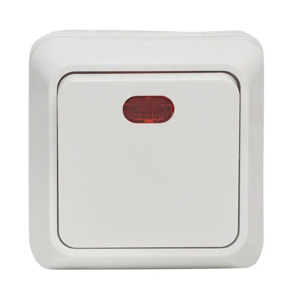 EKF Rim Switch 1-Key with Indicator Plastic White 3