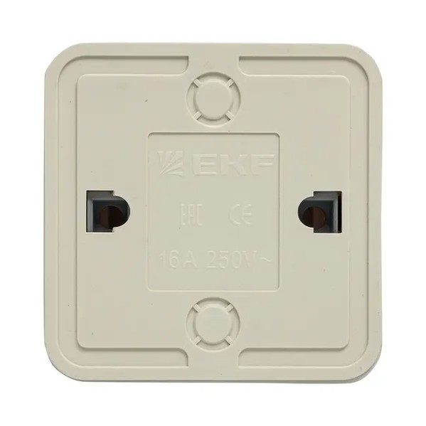 EKF Rim Switch 1-Key with Indicator Plastic White 5