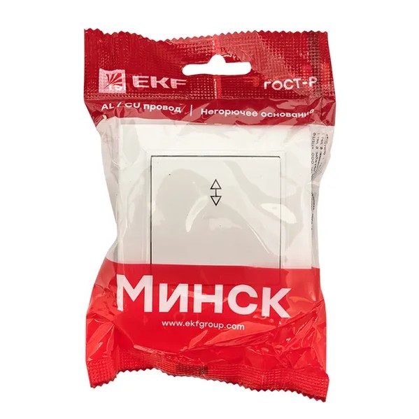 EKF Minsk Switch 1-key Pass-through 10A White