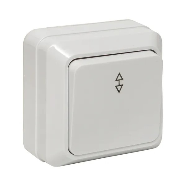 EKF Pass-Through Switch Plastic White 3