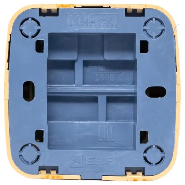 EKF Switch 2-key Light Wood Plastic 3