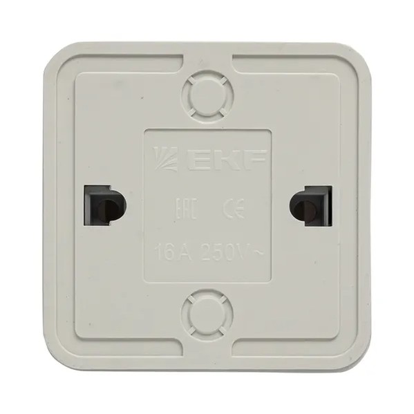 EKF Rim Double Switch White Plastic 5