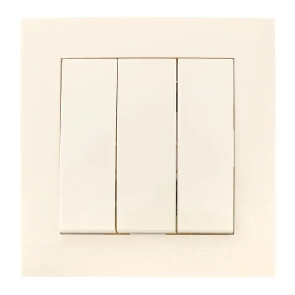 EKF Valencia Switch 3-key Cream Polycarbonate 1