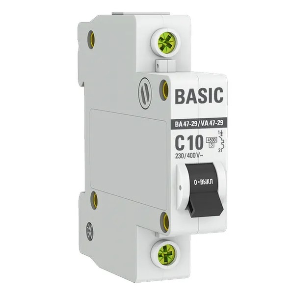EKF Automatic Circuit Breaker 1P 10A (C) 4.5kA - White 2