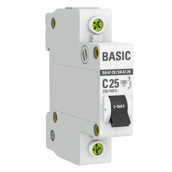 EKF Automatic Circuit Breaker 1P 25A (C) 4.5kA - White 2