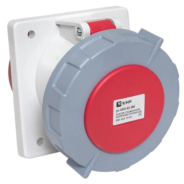 EKF Stationary Internal Angled Socket Plastic Red 4