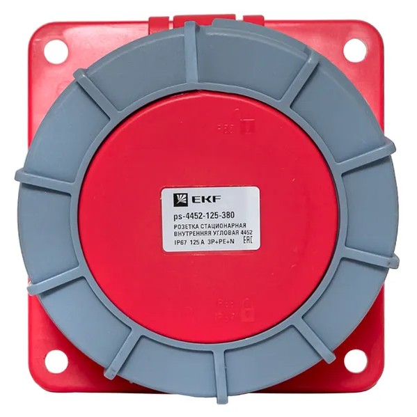 EKF Stationary Indoor Angular Socket - Plastic - Red 5