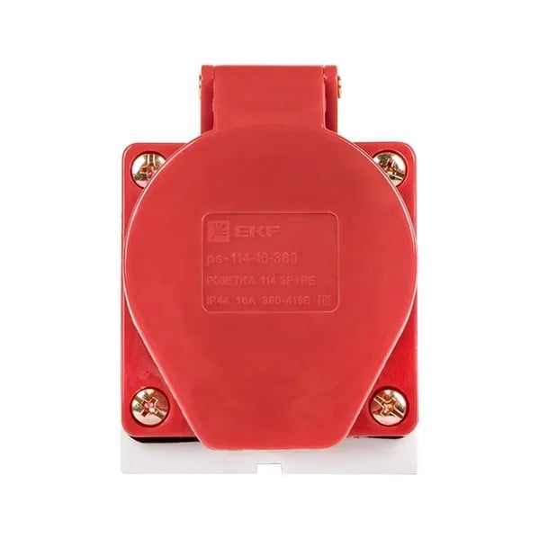 EKF Socket Outdoor Red Plastic