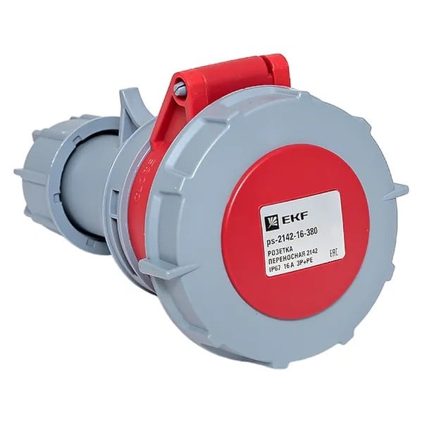 EKF Portable Socket Red Plastic