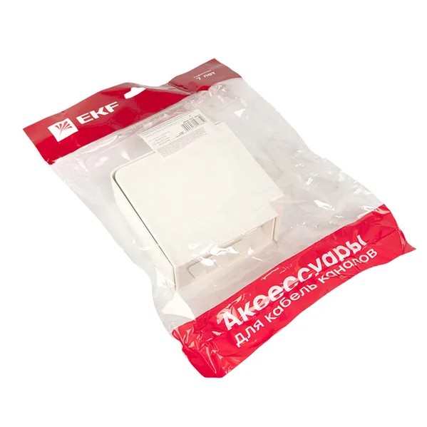 EKF Turn 90 deg. (100x40) White PVC 1