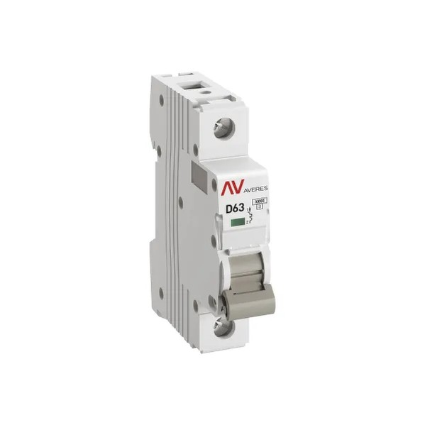 EKF Automatic Circuit Breaker AV-10 1P 63A (D) 10kA - White