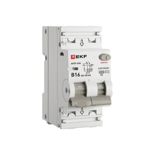 EKF Automatic Residual Current Circuit Breaker AD-2 16A - Black